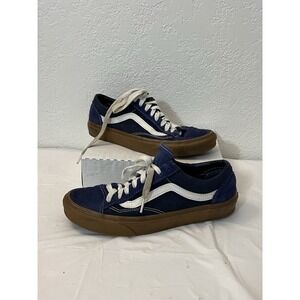 Vans 507698 Lace Up Navy Blue White Mens 8 Womens 9.5 Old Skool Skateboard